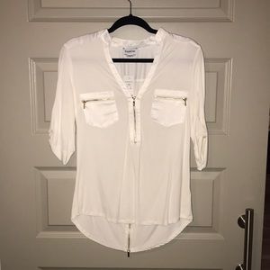 Bebe white blouse